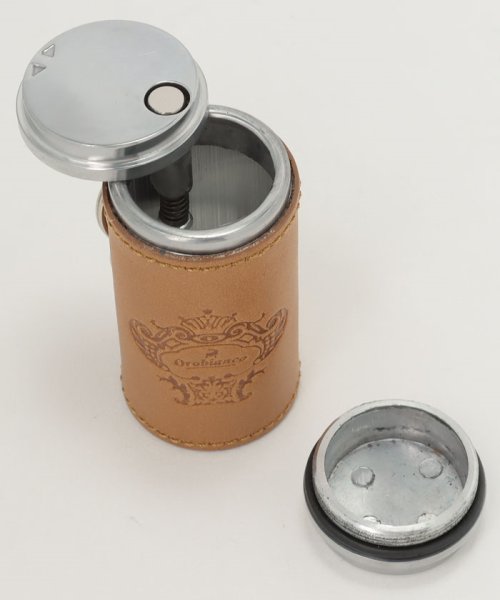 Orobianco（Smoking tool）(オロビアンコ（喫煙具・メタル革小物）)/ORA－001 CA 灰皿  レザーライトブラウン/img02