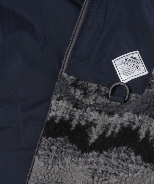 KRIFF MAYER クリフメイヤー メンズファッション ブランド 柄ボアひっくりジャケット (2125101) 