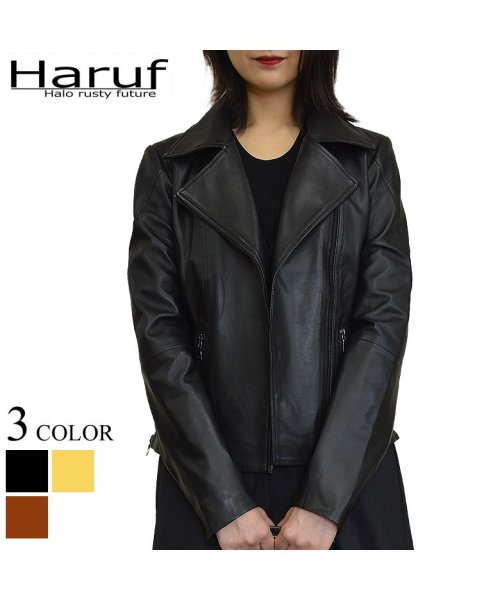 レザージャケット ライダースジャケット 革ジャン レディース 本革 ラムレザー 羊革 シンプル ダブルライダース レディースアウター 春 秋冬 M0484 
