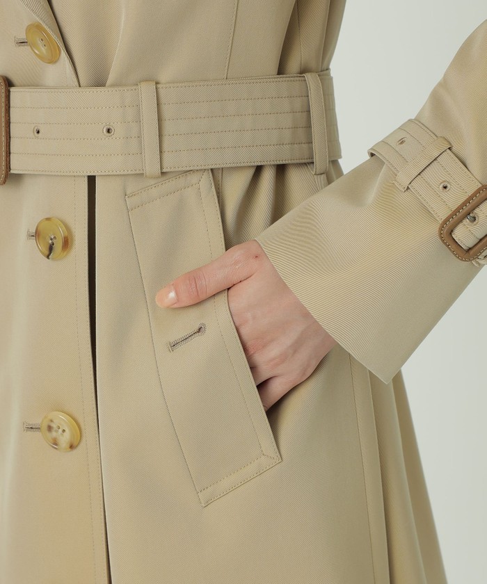 100年コート＞クラシックダブルトレンチコート(三陽格子)(504400861