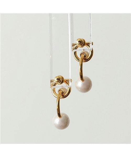 【SALVATORE FERRAGAMO(サルヴァトーレフェラガモ)】ピアス レディース 76 0386 001 ORGIOV/PEARL ガンチーニ パール