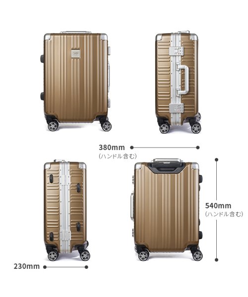 TAKEO KIKUCHI(タケオキクチ)/タケオキクチ スーツケース 機内持ち込み Sサイズ 36L 軽量 フレームタイプ ダイヤルロック TAKEO KIKUCHI DAJ002/img03