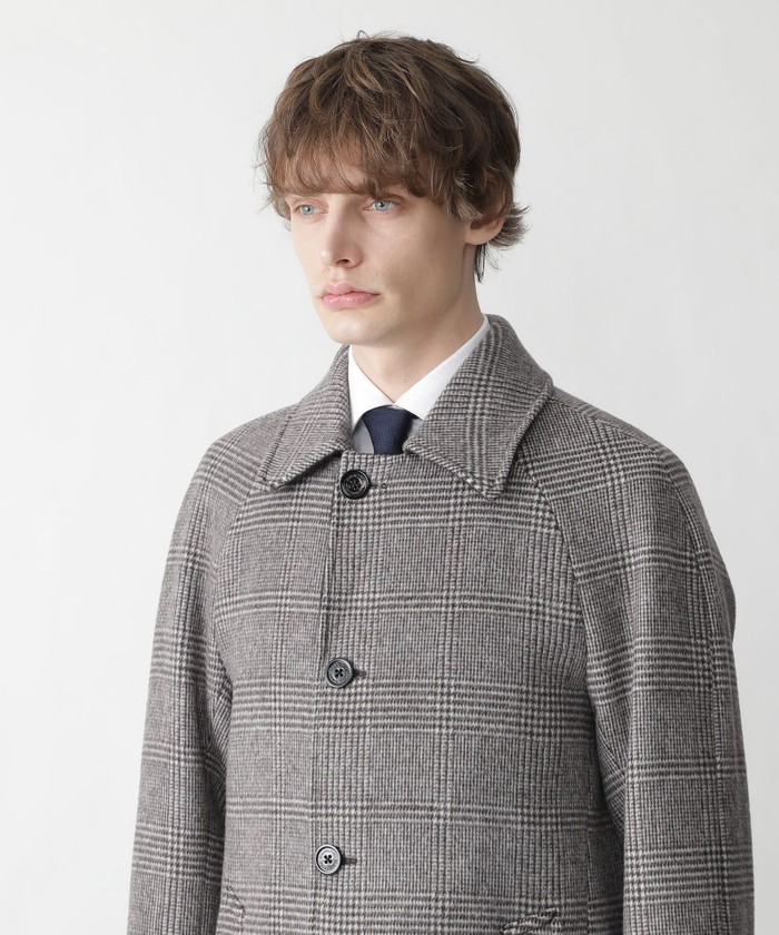 グレンチェックバルマカーンコート(504406642)|HANKYU MEN'S グレンチェックバルマカーンコート(504406642)|HANKYU MEN'S