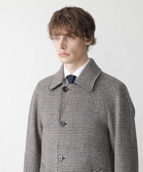 グレンチェックバルマカーンコート(504406642)｜HANKYU MEN 