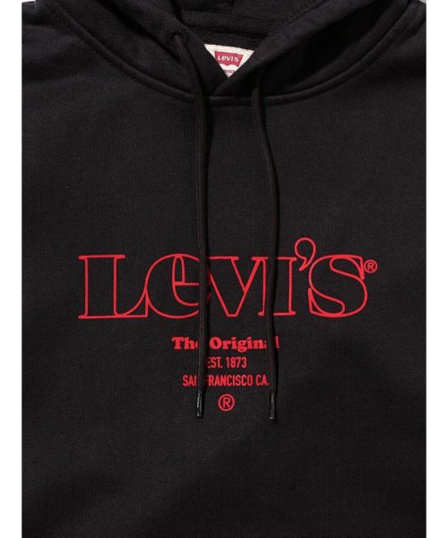 Levi's(リーバイス)/RELAXED GRAPHIC PO MV LOGO SSNL HOODIE GARMENT DYED CAVIAR/img06
