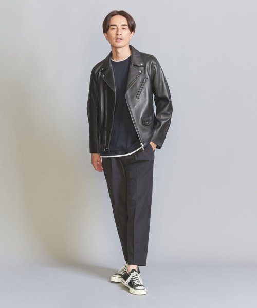 本革 ダブル ライダースジャケット united arrows （BEAUTY&YOUTH 