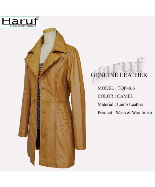 チェスターコート レザーコート レディース 本革 レザージャケット 革ジャン ラムレザー 革コート シンプル レディースロングコート 秋冬 TQP4613 