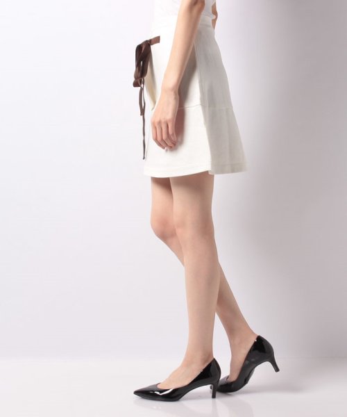 offprice.ec(offprice ec)/【ALBERTO FERMANI/アルベルトフェルマー二】Front Ribon Skirt /img01