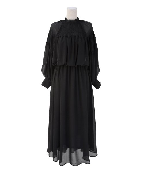 MIELI INVARIANT(ミエリ インヴァリアント)/Hozuki Sleeve Shirring Dress/img21