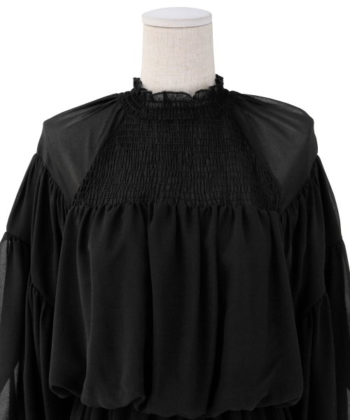 MIELI INVARIANT(ミエリ インヴァリアント)/Hozuki Sleeve Shirring Dress/img24