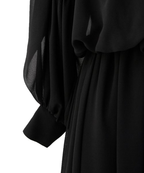 MIELI INVARIANT(ミエリ インヴァリアント)/Hozuki Sleeve Shirring Dress/img26