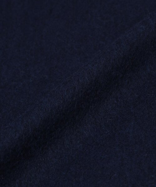 ウールカシミヤ フリンジマフラー 