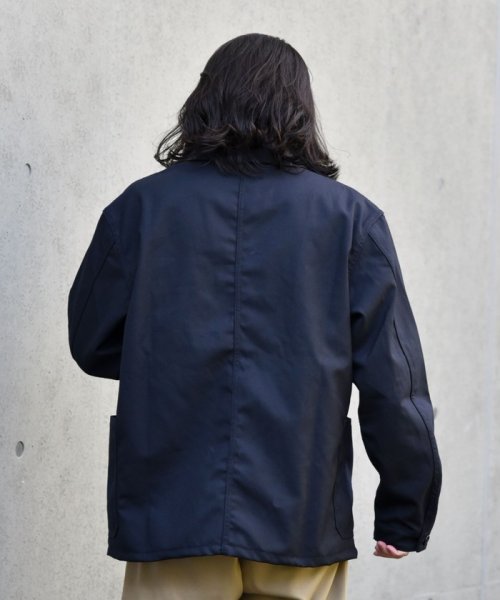 SHIPS: MADE IN USA LAPD ウールサージ カバー ブルゾン 