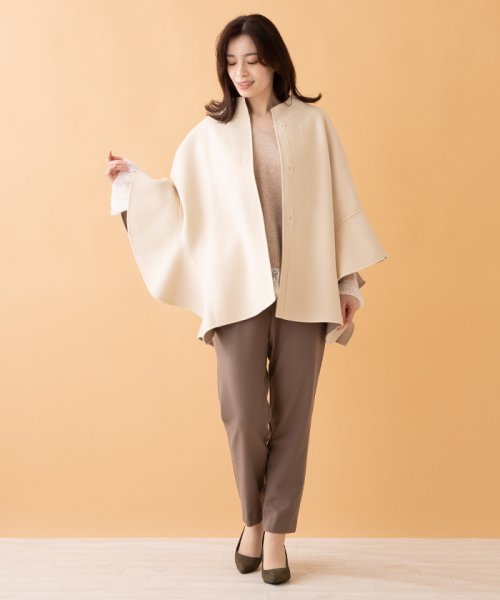 セール レリアンプラスハウス Leilian Plus House ポンチョ風コート Magaseek