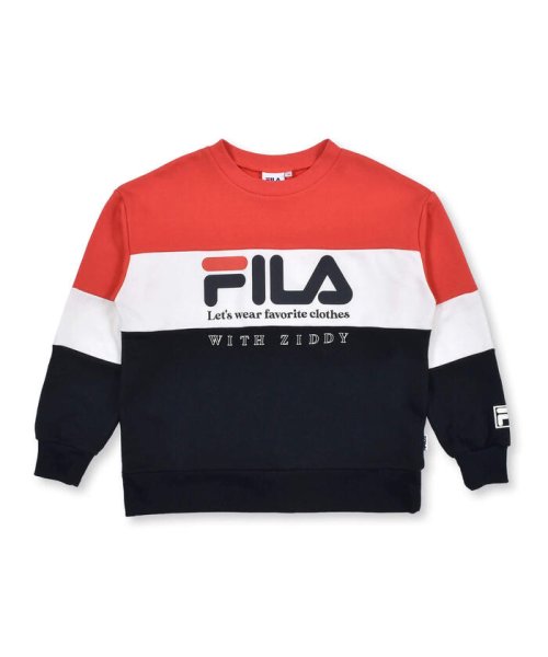 ZIDDY(ジディー)/【 FILA × ZIDDY 】BIG ロゴ 切り替え 裏毛 トレーナー (13/img05