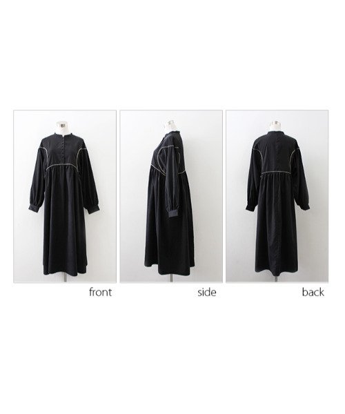 MODE ROBE(モードローブ)/バイカラーステッチウエストタックワンピース/img22