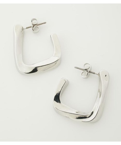 AZUL by moussy(アズールバイマウジー)/SQUARE METAL EARRINGS/img07