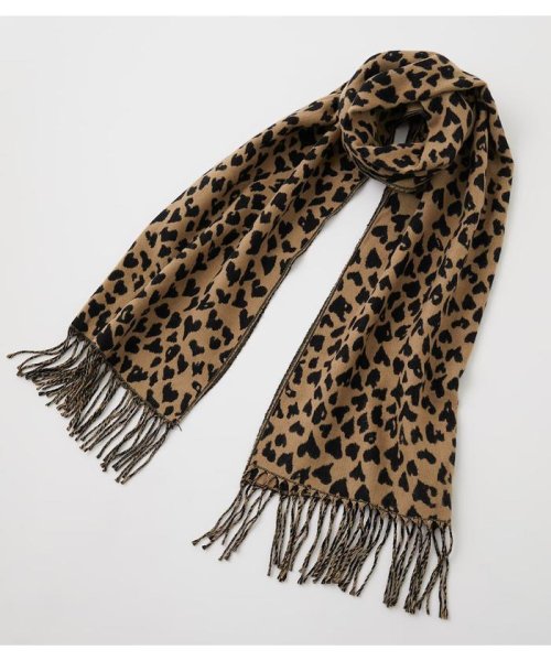 AZUL by moussy(アズールバイマウジー)/HEART LEOPARD STOLE/img07