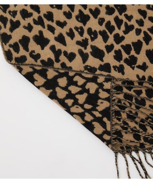 AZUL by moussy(アズールバイマウジー)/HEART LEOPARD STOLE/img10