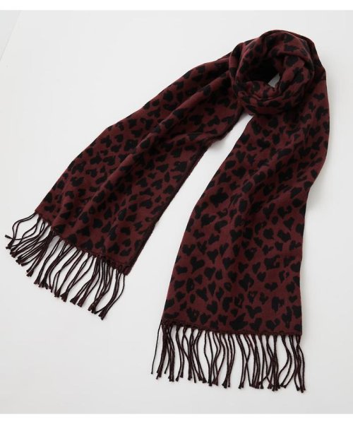 AZUL by moussy(アズールバイマウジー)/HEART LEOPARD STOLE/img13