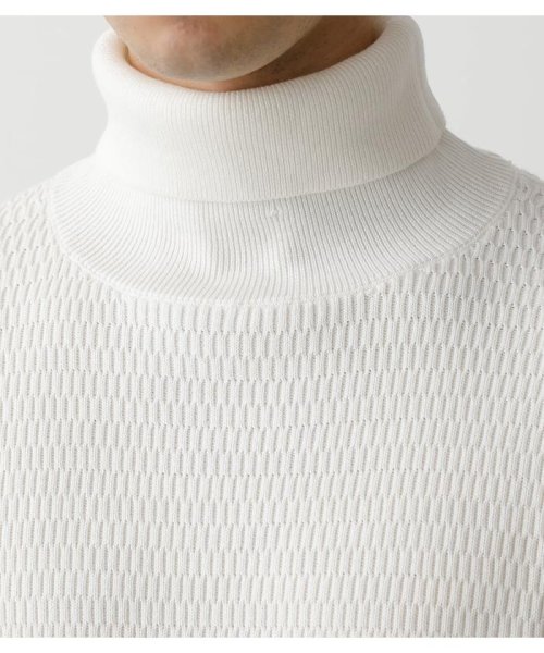 AZUL by moussy(アズールバイマウジー)/HONEYCOMB TURTLE NECK KNIT/img07
