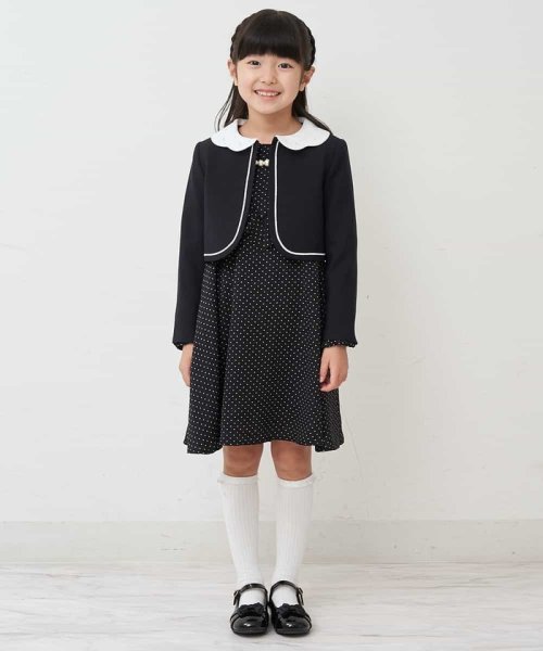 a.v.v(KID'S)(アー・ヴェ・ヴェキッズ)/[110－130]【セレモニースタイル】スカラップ襟セレモニージャケット/img05