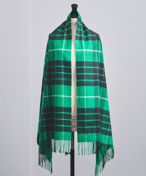 セール 別注 Johnstons ジョンストンズ カシミヤ チェック ストール ユナイテッドアローズ United Arrows Magaseek