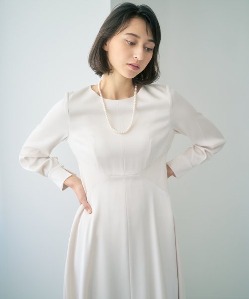 お買い得セール トリアセテートサテンフレアワンピース アナイ Anayi 旧品は在庫限り Onesoul Jp
