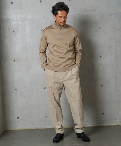 DISTINCTION MEN'S BIGI(ディスティンクションメンズビギ)/マーセライズジャージモックネックカットソー/img02