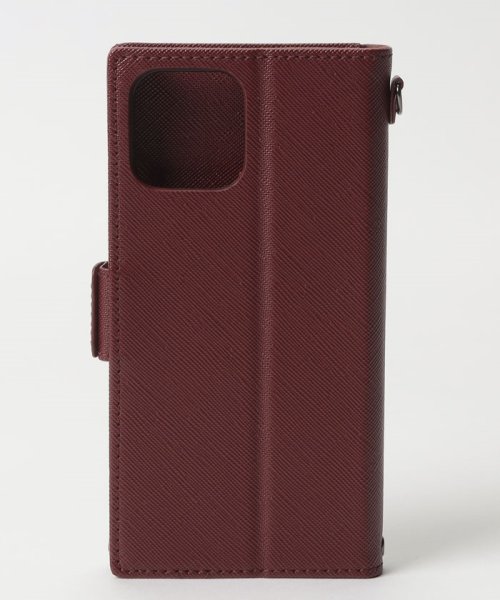 Orobianco（Smartphonecase）(オロビアンコ（スマホケース）)/スクエアプレート" PU Leather Book Type Case（iPhone 12/ 12 Pro）/img02