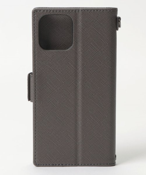 Orobianco（Smartphonecase）(オロビアンコ（スマホケース）)/スクエアプレート" PU Leather Book Type Case（iPhone 12/ 12 Pro）/img02