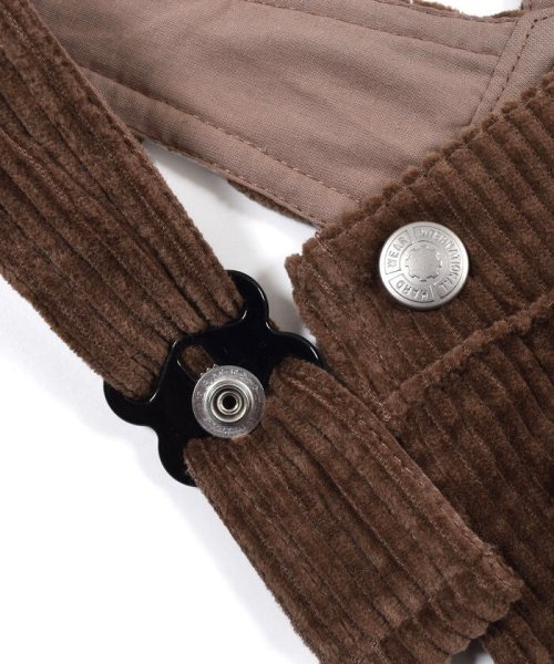 SLAP SLIP(スラップスリップ)/前 ポケット ギャザー コールテン ジャンパースカート (80~130cm)/img10
