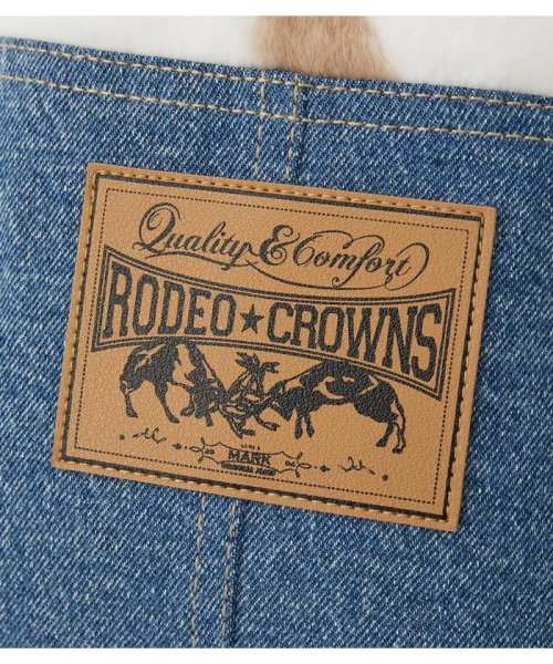 RODEO CROWNS WIDE BOWL(ロデオクラウンズワイドボウル)/FAUX FUR DENIM 巾着/img10