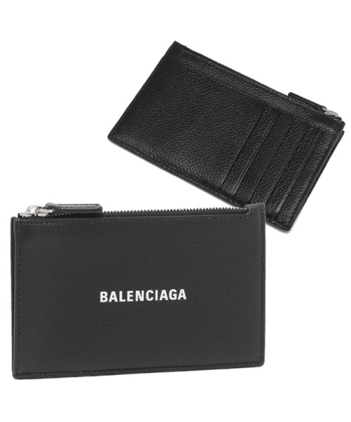 BALENCIAGA(バレンシアガ)/バレンシアガ カードケース コインケース キャッシュ フラグメントケース ブラック メンズ レディース BALENCIAGA 640535 1IZI3 1090/img01