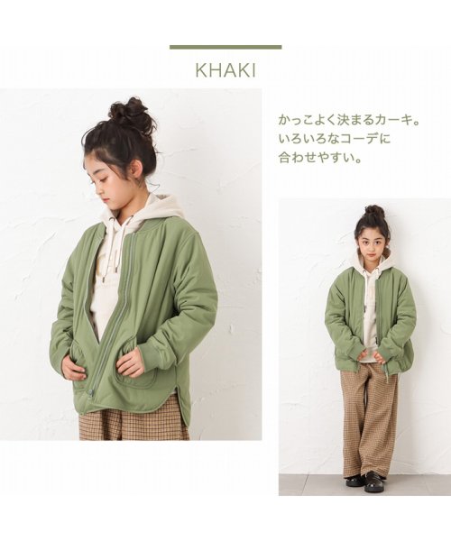 MAC HOUSE(kid's)(マックハウス（キッズ）)/NAVY ネイビー ナイロンストレッチキルトジャケット NV－G670－8860/img11