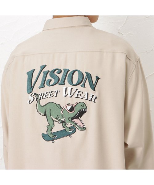 MAC HOUSE(men)(マックハウス（メンズ）)/VISION STREET WEAR ヴィジョンストリートウェア 恐竜刺繍シャツ 1705013－Z/img07