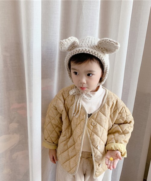 aimoha(aimoha（アイモハ）)/【aimoha－KIDS－】韓国子供服 パイピング中綿キルティングジャケット/img06