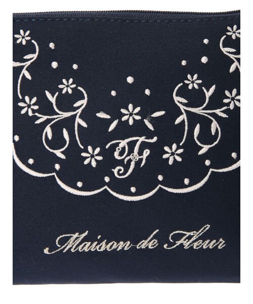 Maison de FLEUR(メゾンドフルール)/スカラップレース刺繍Mポーチ/img07