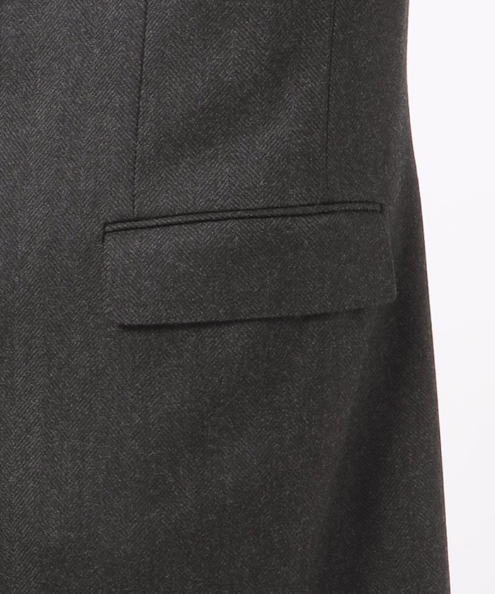 ARTHUR HARRISON】2080ヘリンボンフランネル チェスターコート