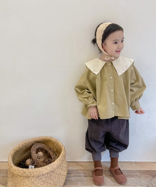 aimoha(aimoha（アイモハ）)/【aimoha－KIDS－】韓国子供服 裾絞りカーゴチノパンツ/img01