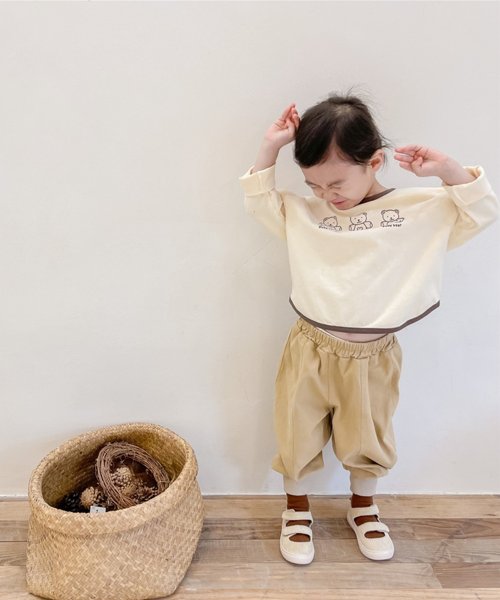 aimoha(aimoha（アイモハ）)/【aimoha－KIDS－】韓国子供服 裾絞りカーゴチノパンツ/img02