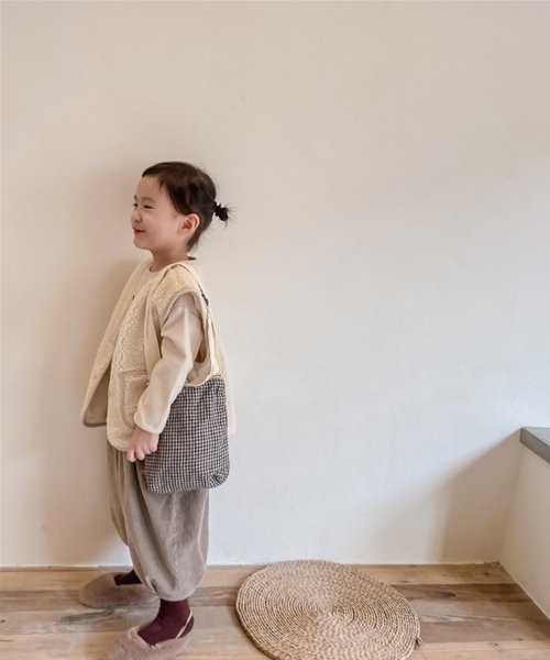 aimoha(aimoha（アイモハ）)/【aimoha－KIDS－】韓国子供服 暖かいパイピングボアベスト/img02