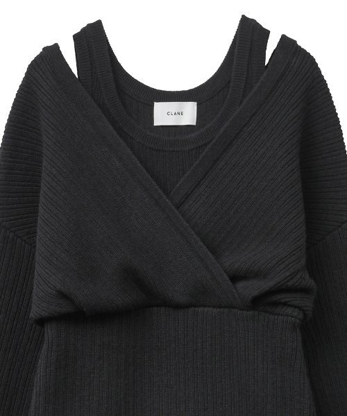 CLANE(クラネ)/CACHE COEUR LAYER KNIT TOPS/img08