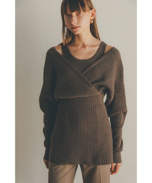 CLANE(クラネ)/CACHE COEUR LAYER KNIT TOPS/img12