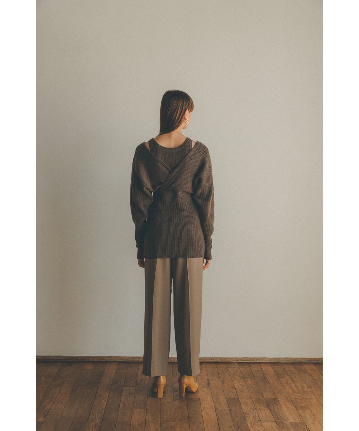 CLANE LAYERED LONG TOPS - レディースファッション