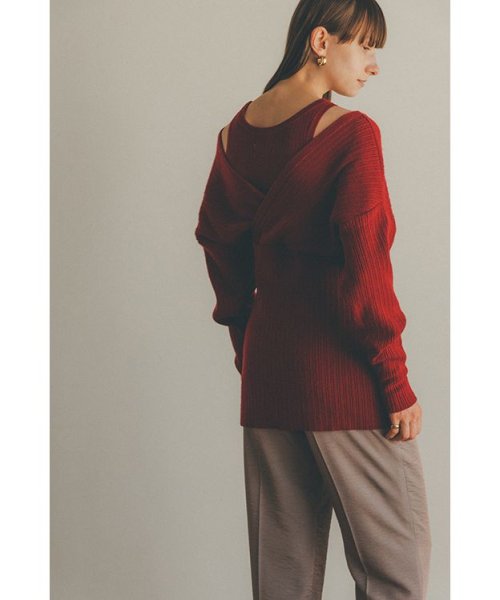 CLANE(クラネ)/CACHE COEUR LAYER KNIT TOPS/img22