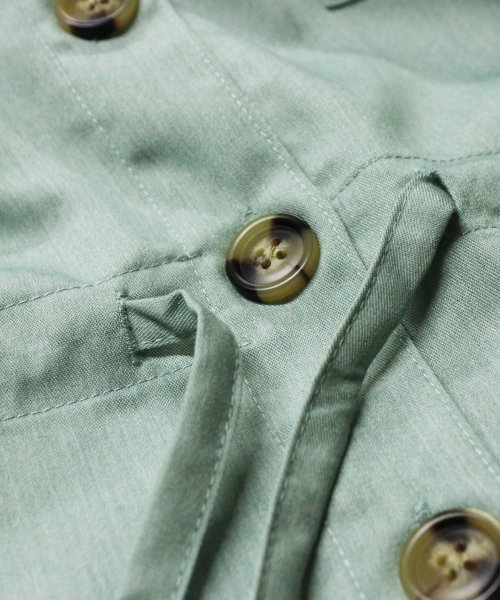 Fizz(フィズ)/【2021新作】胸ポケット付き ドロストデザインシャツ mitis SS/img18