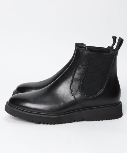 whoop－de－doo/フープディドゥ　カウレザーチェルシーブーツ 