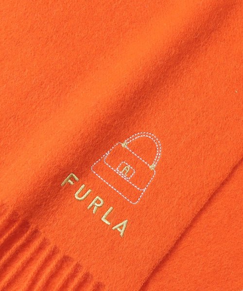 FURLA(フルラ)/FURLA（フルラ）ウール100％　バッグモチーフ刺繍マフラー/img01