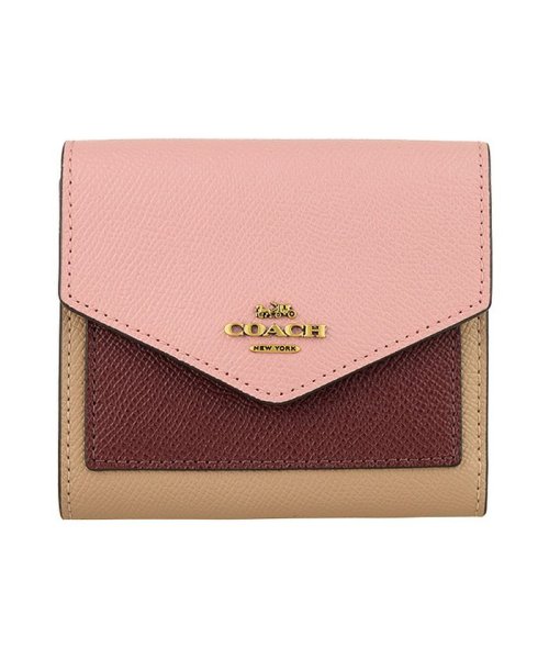 COACH(コーチ)/【Coach(コーチ)】Coach コーチ SMALL WALLET IN COLORBLOCK 三つ折り財布/img01